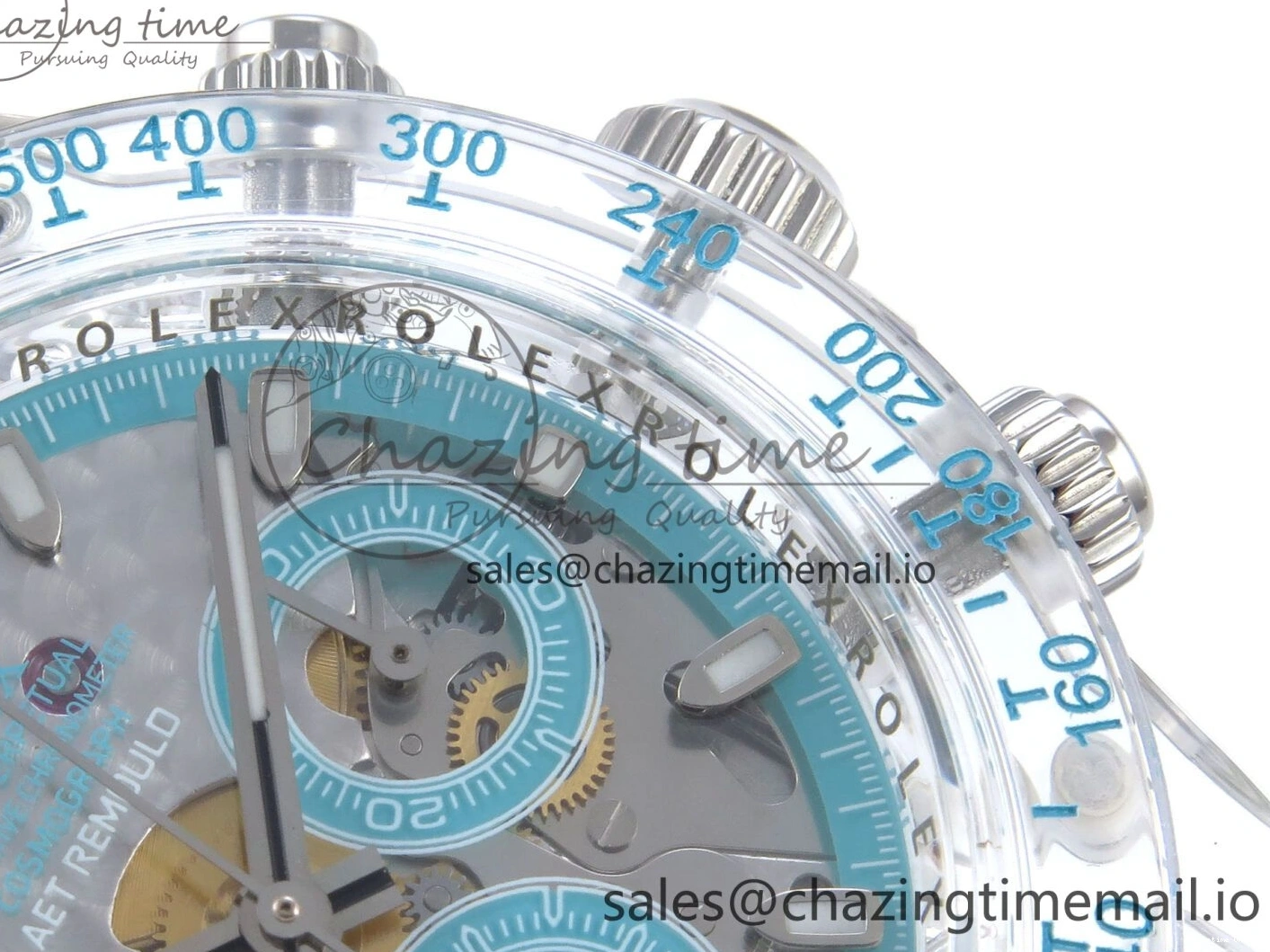 0131 Sophisticated Daytona AET Remould N6F 1:1 Best Edition Blue Dial on Rubber Strap SA 917